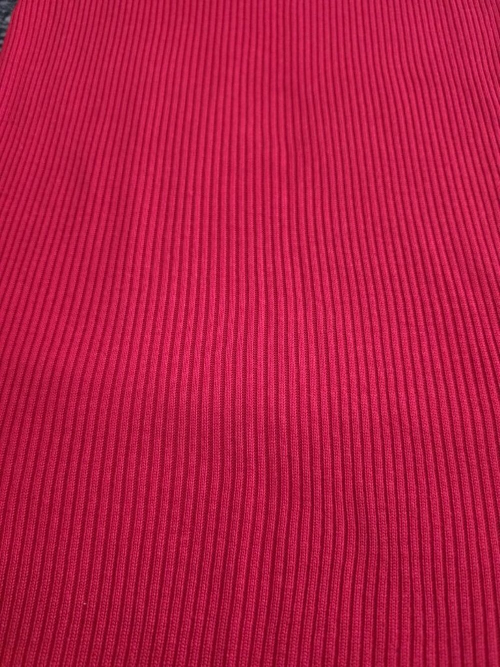 ALMOST FAMOUS  Red Ribbed Knit Turtleneck Sheer Sleeve Bodycon Dress Size S - Picture 9 of 11
